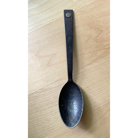 Restoration Hardware Hammered Steel Rivet SPOON, Jefferson Mack Rare - Picture 3 of 9